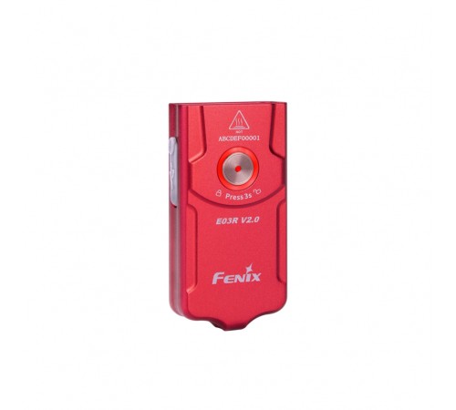 Фонарь-брелок Fenix E03R EDC V2.0 красный
