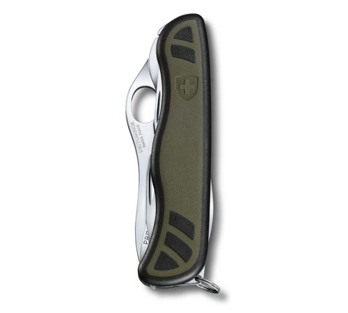 Нож перочинный VICTORINOX Swiss Soldier's Knife 08, 111 мм, 10 функций, зелёный с чёрными вставками