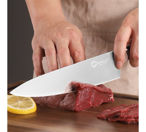 Нож шеф-повара Sunnecko 8 Inch Chef Knife, синий