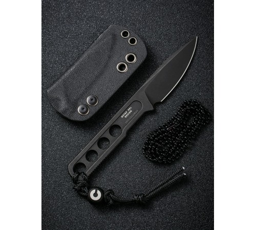 Нож CIVIVI Fixed Blade Circulus 10Cr15CoMoV Steel Black Stonewashed Handle Ostap Hel Design