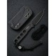 Нож CIVIVI Fixed Blade Circulus 10Cr15CoMoV Steel Black Stonewashed Handle Ostap Hel Design