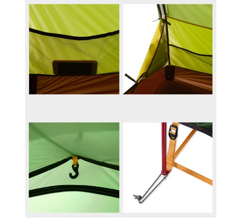 Палатка 2-местная Naturehike Opalus NH17L001-L, 20D, зеленый, 6976023924781