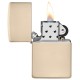 Зажигалка ZIPPO Classic с покрытием Flat Sand, латунь/сталь, бежевая, матовая, 38x13x57 мм