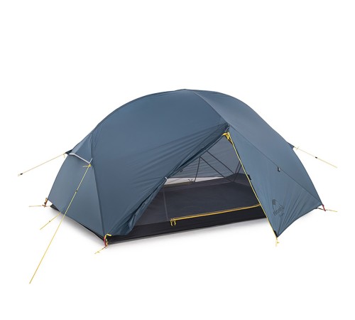 Палатка Naturehike Mongar NH19M002-J 210T двухместная сверхлегкая , синяя Phantom Blue, 6975641882596