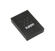 Зажигалка ZIPPO Red Flame, с покрытием Brushed Chrome, латунь/сталь, серебристая, 38x13x57 мм