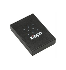 Зажигалка ZIPPO Red Flame, с покрытием Brushed Chrome, латунь/сталь, серебристая, 38x13x57 мм