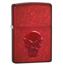 Зажигалка ZIPPO Doom с покрытием Candy Apple Red, латунь/сталь, красная, глянцевая, 38x13x57 мм