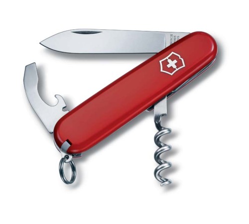 Нож перочинный VICTORINOX Waiter, 84 мм, 9 функций, красный