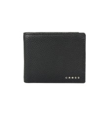 Кошелёк Cross Nueva Management Black, кожа наппа, фактурная, чёрный, 11 х 9 х 1,5 см