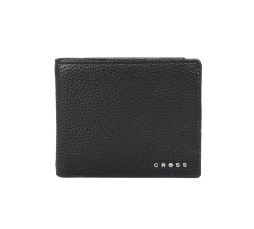 Кошелёк Cross Nueva Management Black, кожа наппа, фактурная, чёрный, 11 х 9 х 1,5 см
