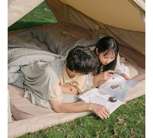 Вкладыш (спальный мешок) Naturehike Size Large Ultralight Хлопок Milk Green, 6927595776971