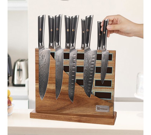 Магнитная подставка для ножей Keemake Double Sided Wooden