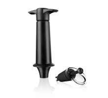 Вакуумный насос для вина Vacu Vin Black + пробка с каплеуловителем