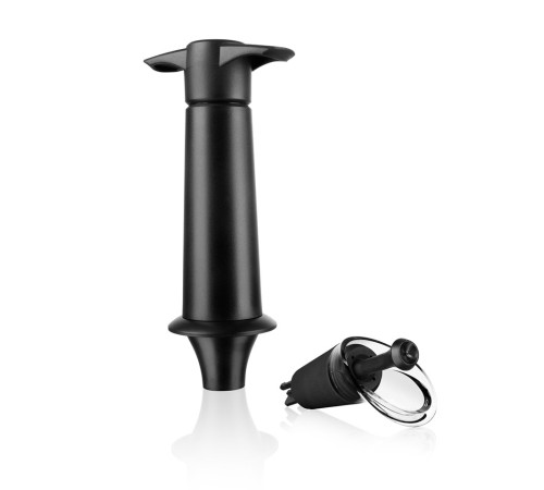 Вакуумный насос для вина Vacu Vin Black + пробка с каплеуловителем