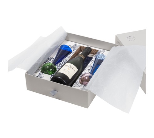Набор из двух бокалов для шампанского с местом для бутылки L'Atelier du Vin Bubbles Celebration