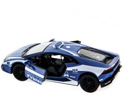 Машина Kinsmart Lamborghini Huracan (Police) инерция (1/12шт.) 1:36 б/к