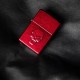 Зажигалка ZIPPO Doom с покрытием Candy Apple Red, латунь/сталь, красная, глянцевая, 38x13x57 мм