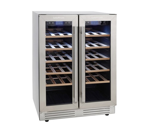 Винный шкаф двухзонный Cellar Private CP042-2T