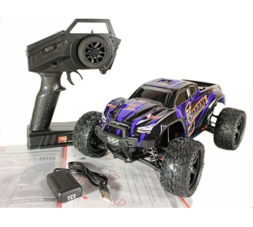 Радиоуправляемый монстр Remo Hobby SMAX V2.0 (синий) 4WD 2.4G 1/16 RTR