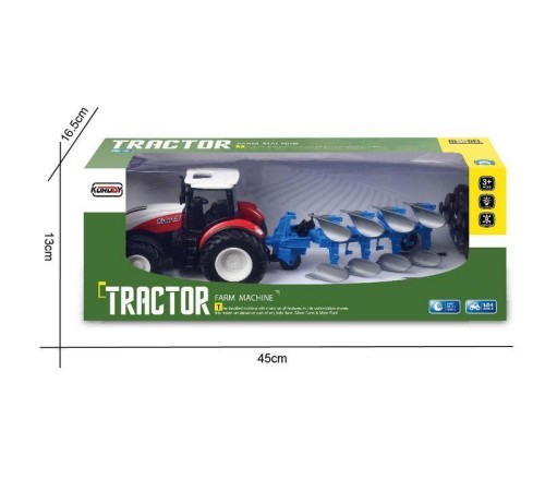 Р/У фермерский трактор Korody с плугом 1/24 2.4G 6CH RTR