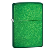 Зажигалка ZIPPO Classic с покрытием Meadow™, латунь/сталь, зеленая, глянцевая, 36x12x56 мм