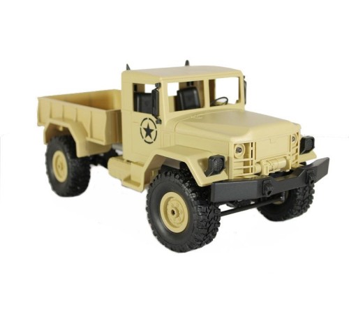 Радиоуправляемая машина MN MODEL военный грузовик (песочный) 4WD 2.4G 1/16 RTR