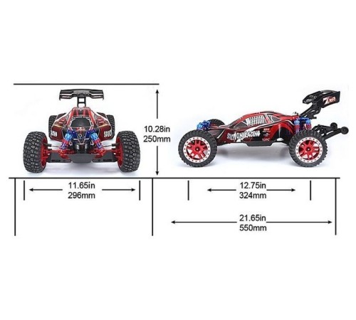 Радиоуправляемая багги Remo Hobby Scorpion Brushless (красная) 4WD 2.4G 1/8 RTR