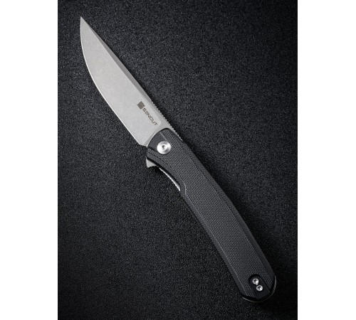 Складной нож SENCUT Scitus D2 Steel Gray Stonewashed Handle G10 Black