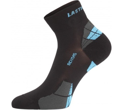 Носки Lasting CTF 905, polypropylene+nylon, черный/синий, размер S , CTF905S