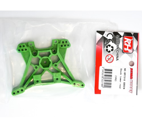 Задний держатель амортизаторов для Remo Hobby MMAX, EX3 1/10, тюнинг, зеленый
