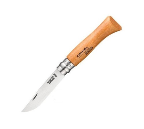 Нож Opinel №8, углеродистая сталь, рукоять из дерева бука, 113080