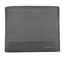 Кошелёк Cross Nueva FV, кожа наппа, фактурная, серый, 11,5 х 1,5 х 9,5 см