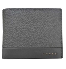 Кошелёк Cross Nueva FV, кожа наппа, фактурная, серый, 11,5 х 1,5 х 9,5 см
