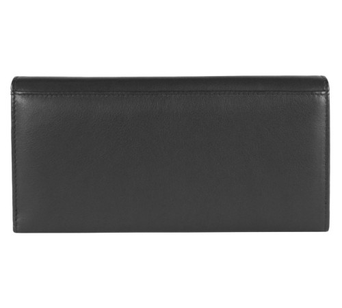 Кошелёк BUGATTI Vertice, чёрный, натуральная воловья кожа, 19,2х3х9,3 см