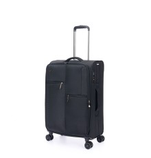 Чемодан TORBER Seyd, чёрный, нейлон 600D, 43,5 х 19 х 68 см, 56 л