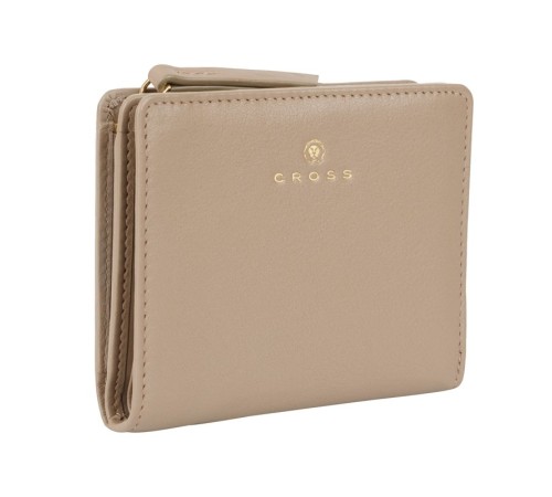 Кошелёк Cross Monaco Taupe, кожа наппа, гладкая, цвет бежевый, 11 x 9 x 2,5 см