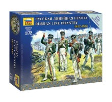 Сборные солдатики ZVEZDA Наполеоника: Русская линейная пехота, 1/72