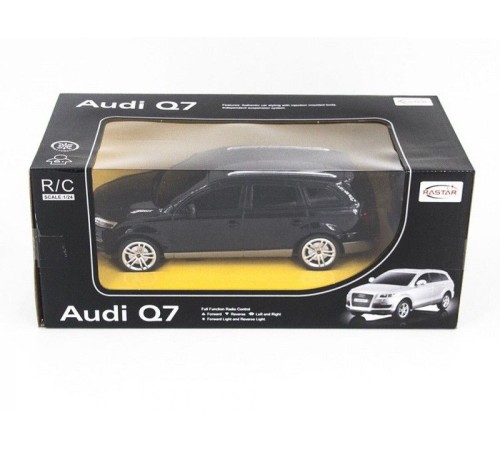 Р/У машина Rastar Audi Q7 1:24, цвет чёрный 27MHZ