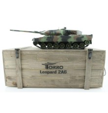 Р/У танк Taigen 1/16 Leopard 2 A6 (Германия) (для ИК танк. боя) САМО 2.4G RTR, деревянная коробка