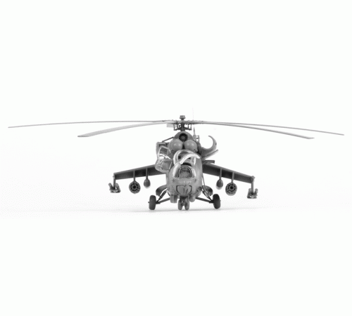 Сборная модель ZVEZDA Советский ударный вертолет Ми-24В/ВП 