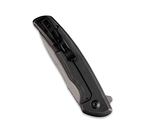 Складной нож SENCUT Tynan 10Cr15CoMoV Steel Gray Stonewashed Handle Stainless Black