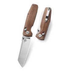 Нож Bestech Slasher сталь D2, рукоять Микарта бежевая
