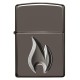 Зажигалка ZIPPO Armor™ с покрытием Black Ice®, латунь/сталь, чёрная, глянцевая, 38x13x57 мм