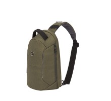 Рюкзак-антивор SWISSGEAR, хаки, Heather 600D, 21 x 12,5 x 34 см, 8,5 л
