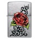 Зажигалка ZIPPO с покрытием Brushed Chrome, латунь/сталь, серебристая, 38x13x57 мм