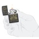 Зажигалка ZIPPO Skull Gas Mask с покрытием Black Matte, латунь/сталь, чёрная, матовая, 38x13x57 мм