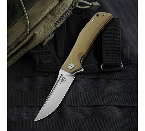 Нож Bestech Scimitar сталь D2, рукоять G10 бежевая