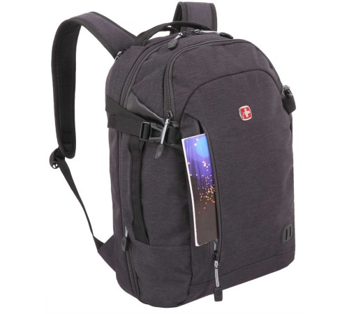 Рюкзак SWISSGEAR 15'', серый, ткань Grey Heather, 31 x 20 x 47 см, 29 л