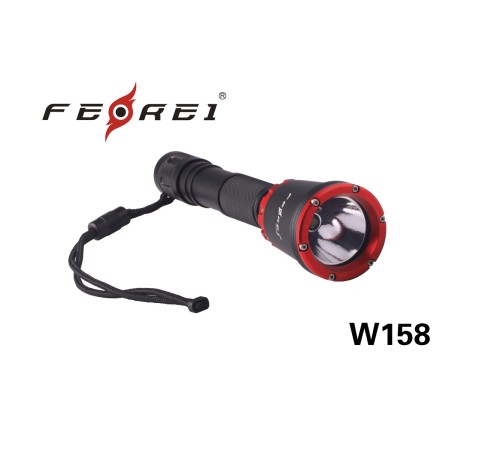 Фонарь для дайвинга Ferei W158 набор, серебряный, W158S