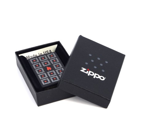 Зажигалка ZIPPO Classic с покрытием Black Matte, латунь/сталь, чёрная, матовая, 36x12x56 мм
